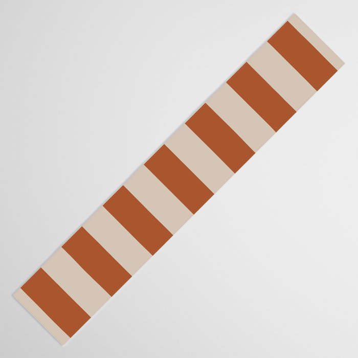 Vertical Stripes in Clay and Putty Table Runner Gallery Image 3