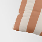 Vertical Stripes in Clay and Putty Pillow Sham Gallery Image 4