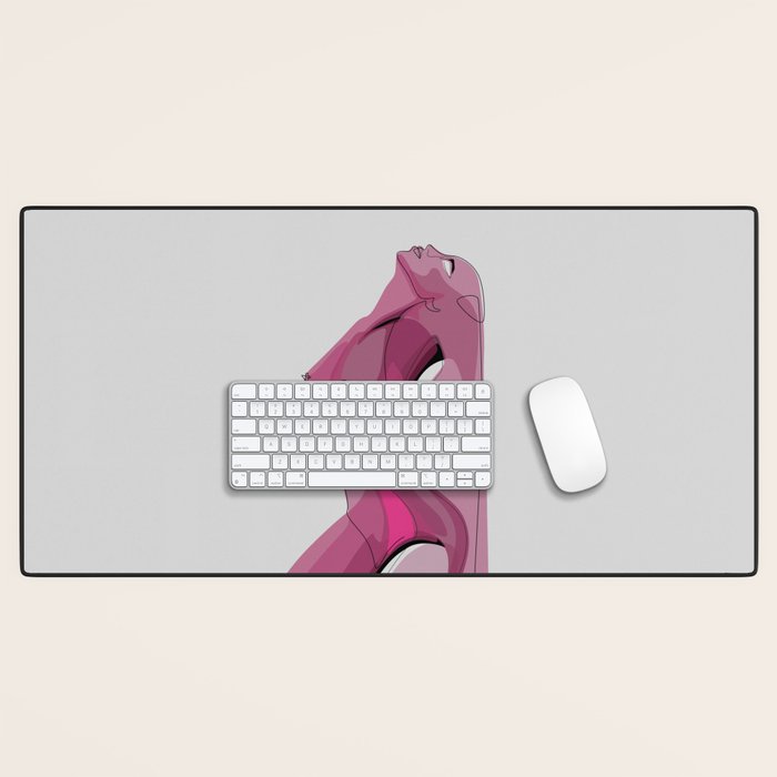 Pink Nudity Desk Mat Gallery Image 1