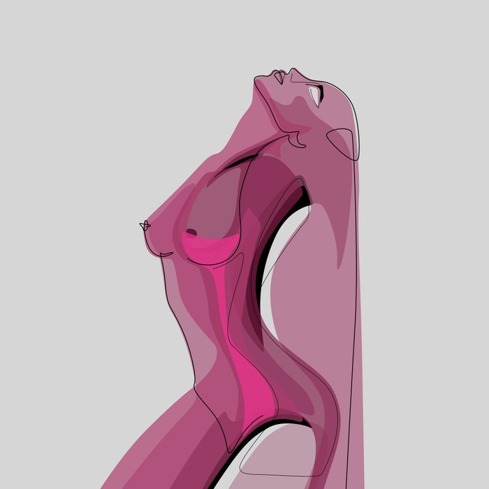 Pink Nudity Coffee Mug Gallery Image 2