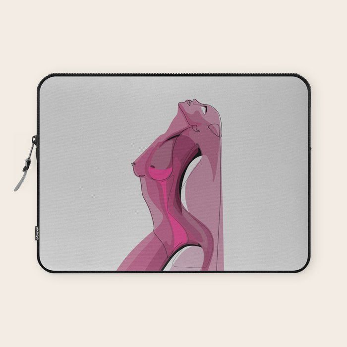 Pink Nudity Laptop Sleeve Gallery Image 1