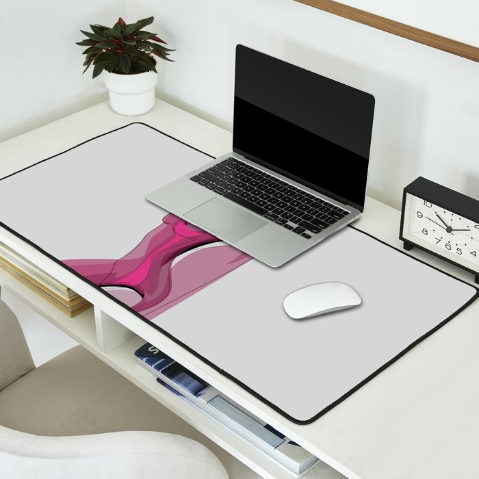 Pink Nudity Desk Mat Gallery Image 2