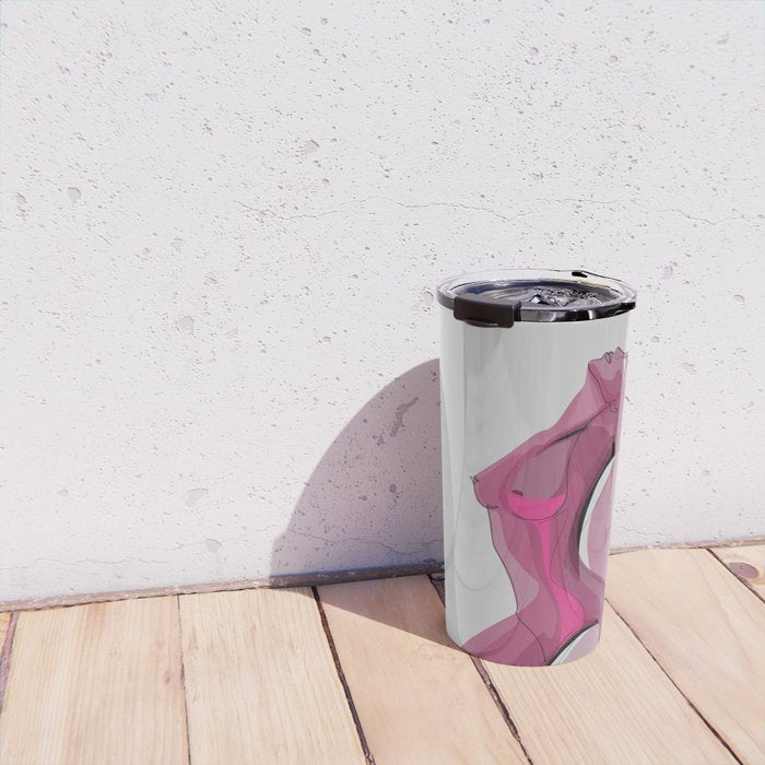 Pink Nudity Travel Mug Gallery Image 4