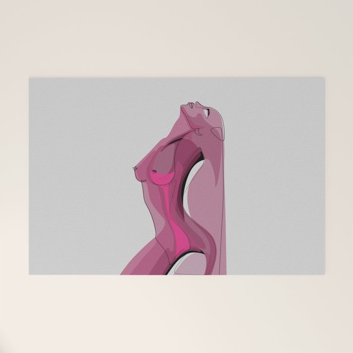 Pink Nudity Welcome Mat Gallery Image 1