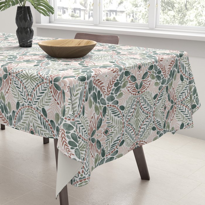 Jungle Charm Artistic Medley Tablecloth Gallery Image 3