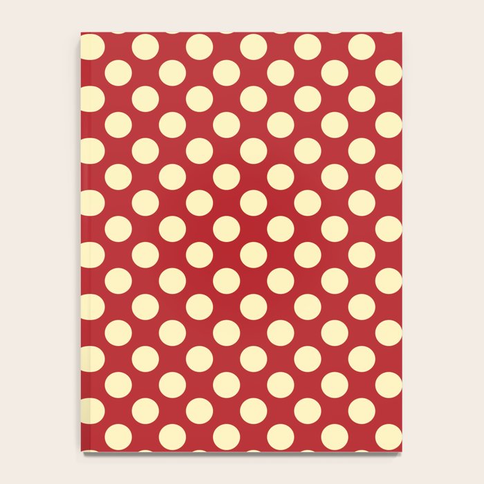 Cream on Red Polka Dot  Notebook Gallery Image 4