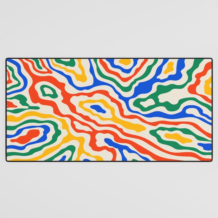 Electric Waves Desk Mat Gallery Image 3