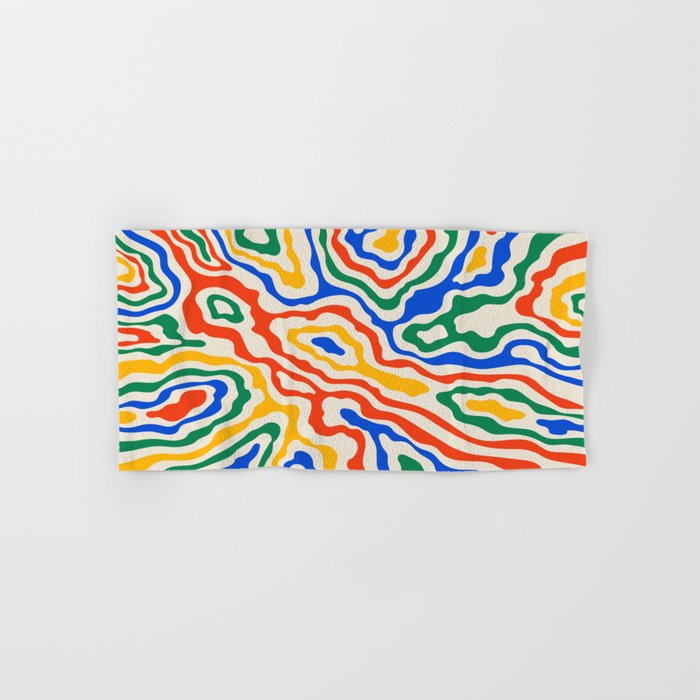 Electric Waves Bath Towel Gallery Image 1