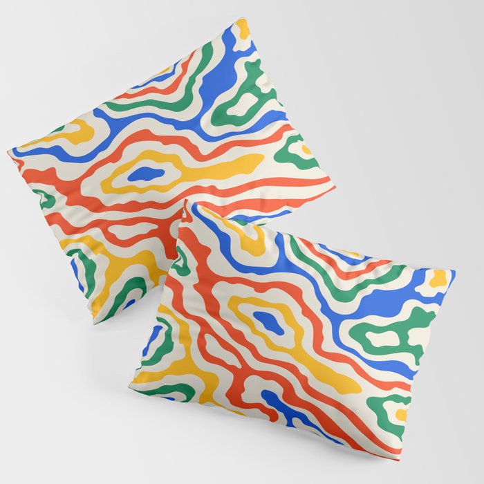 Electric Waves Pillow Sham Gallery Image 3