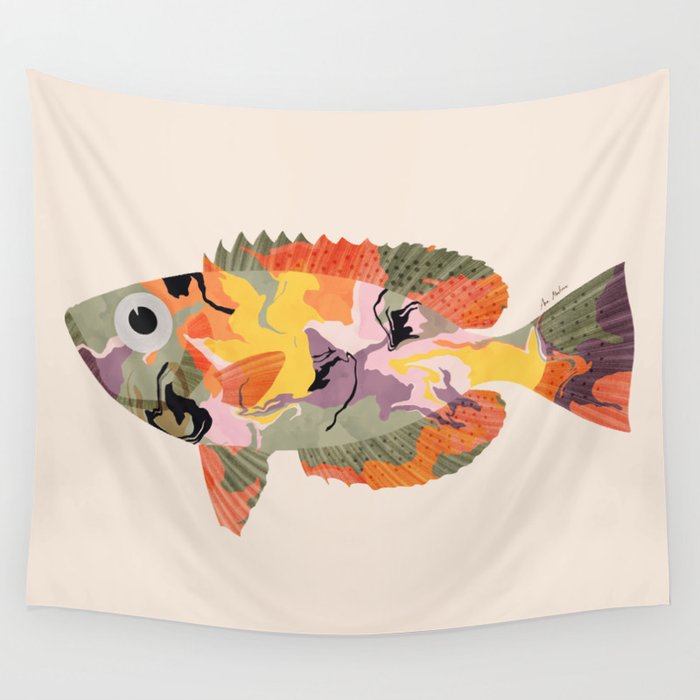 Tropical fish II Wall Tapestry Gallery Image 1