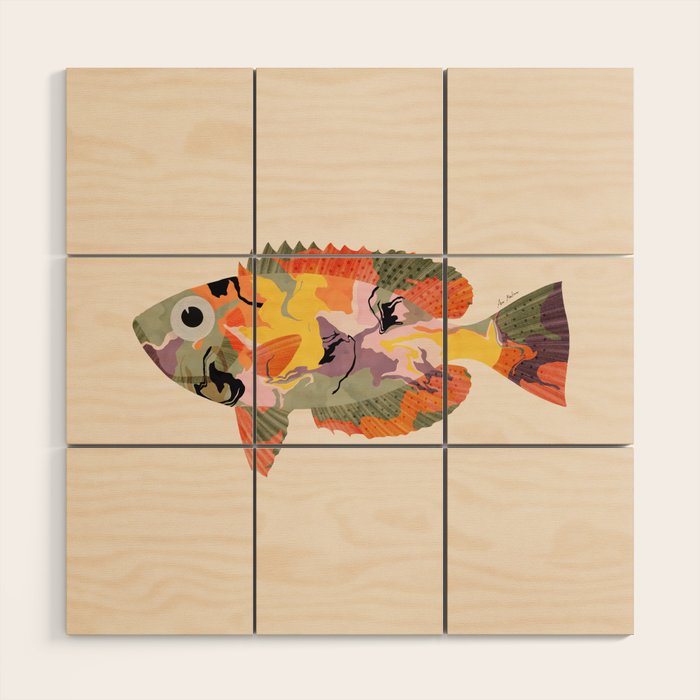 Tropical fish II Wood Wall Art Gallery Image 1