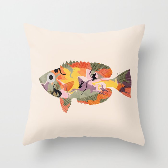 Tropical fish II Throw Pillow Gallery Image 1