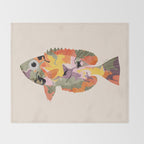 Tropical fish II Throw Blanket Gallery Image 2