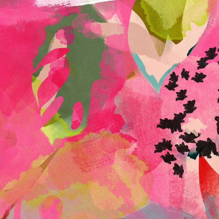 pink summer garden dream abstract Coffee Mug Gallery Image 2