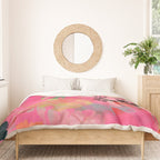 pink summer garden dream abstract Duvet Cover Gallery Image 3