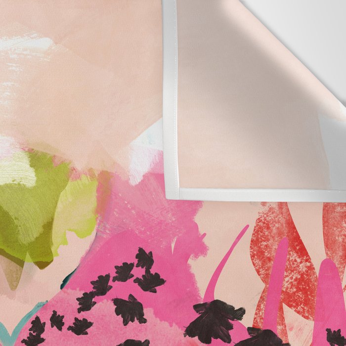 pink summer garden dream abstract Wall Tapestry Gallery Image 3