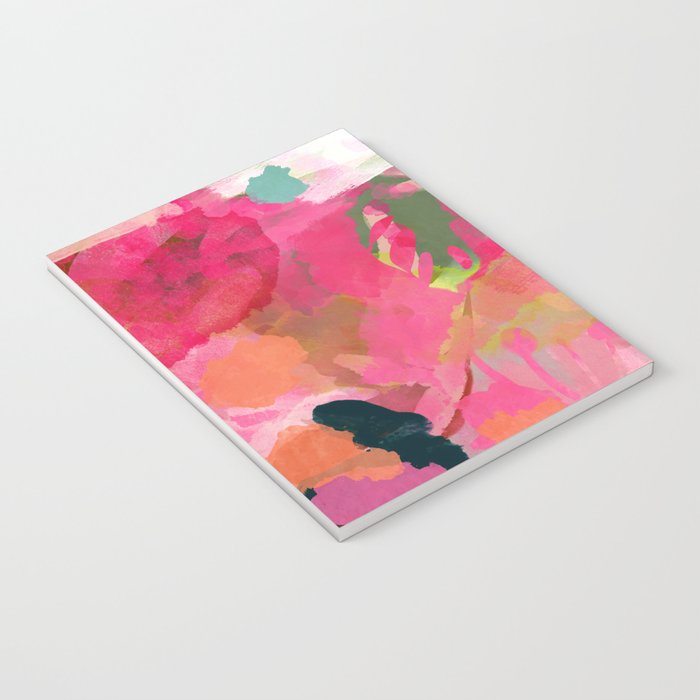 pink summer garden dream abstract Notebook Gallery Image 3