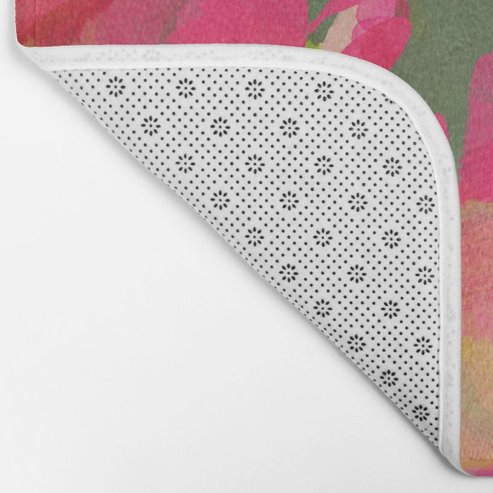 pink summer garden dream abstract Bath Mat Gallery Image 2