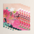 pink summer garden dream abstract Wrapping Paper Gallery Image 3