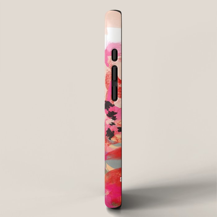 pink summer garden dream abstract iPhone Case Gallery Image 2