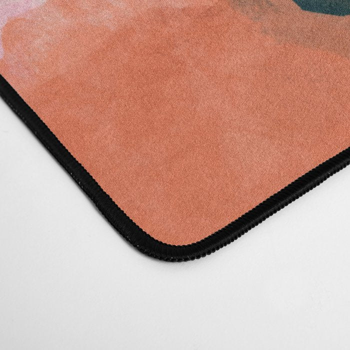 pink summer garden dream abstract Desk Mat Gallery Image 4