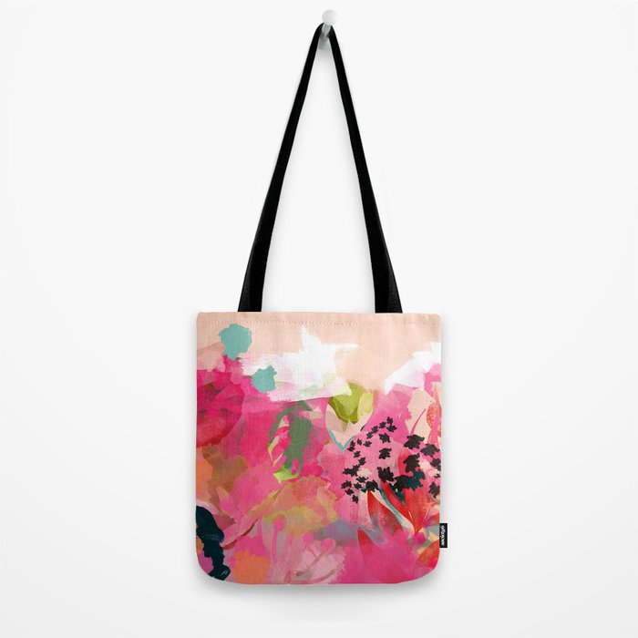 pink summer garden dream abstract Tote Bag Gallery Image 2