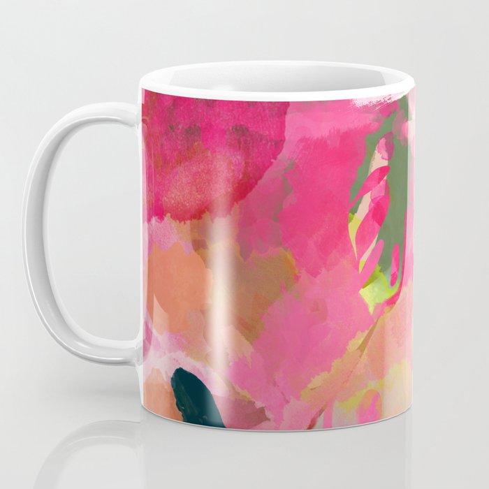 pink summer garden dream abstract Coffee Mug Gallery Image 3