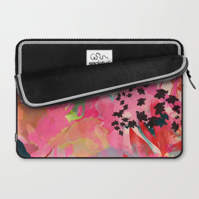 pink summer garden dream abstract Laptop Sleeve Gallery Image 2