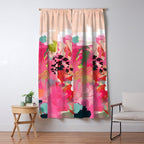 pink summer garden dream abstract Window Curtain Gallery Image 5