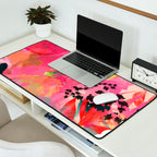 pink summer garden dream abstract Desk Mat Gallery Image 2