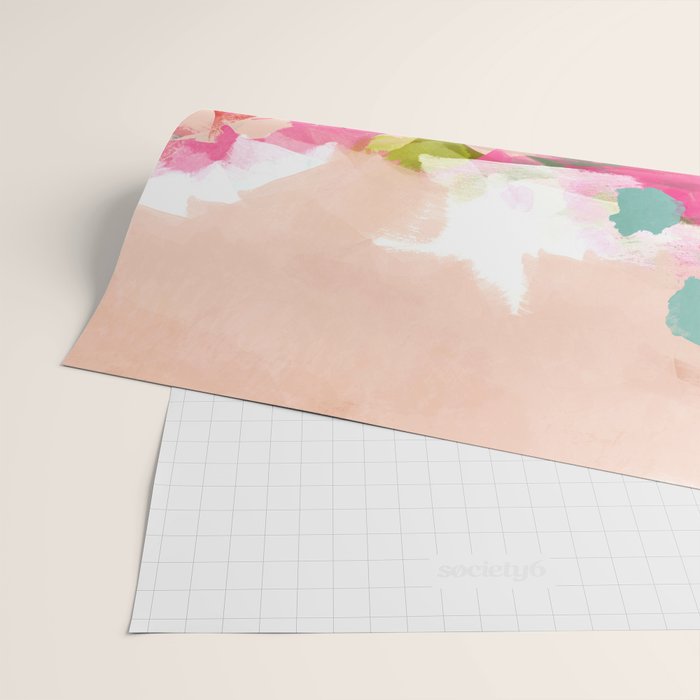 pink summer garden dream abstract Wrapping Paper Gallery Image 2
