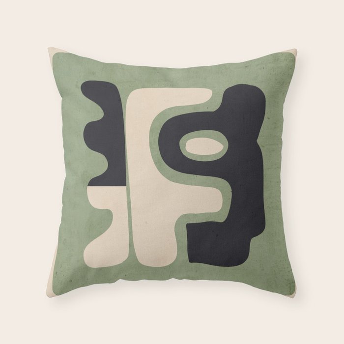 Modern Abstract Minimal Shapes 19 Throw Pillow Gallery Image 6