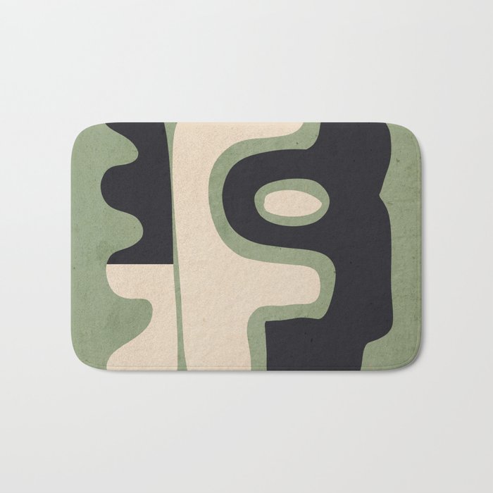 Modern Abstract Minimal Shapes 19 Bath Mat Gallery Image 1