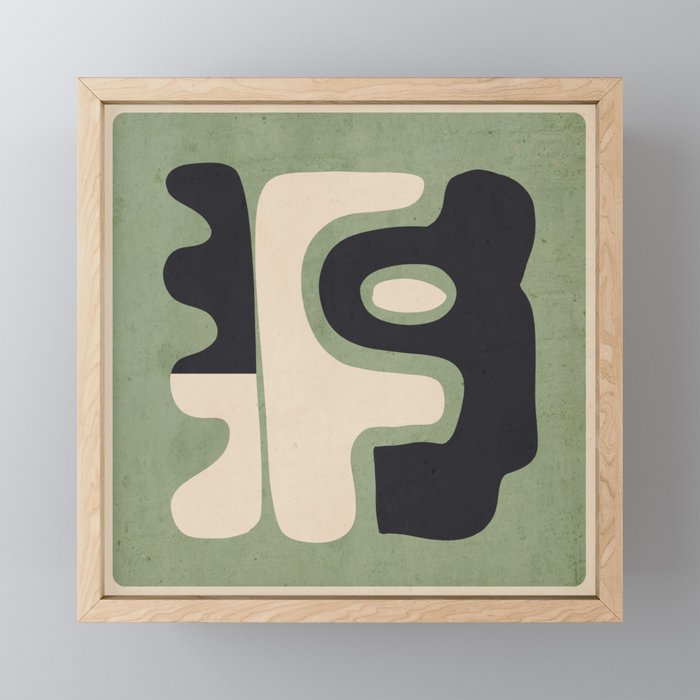 Modern Abstract Minimal Shapes 19 Mini Art Print Gallery Image 1