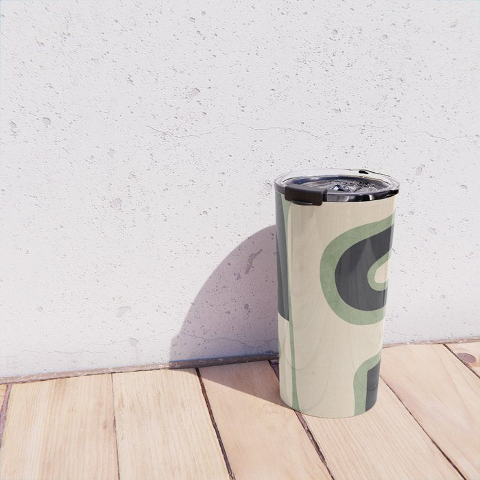Modern Abstract Minimal Shapes 19 Travel Mug Gallery Image 4