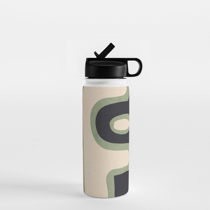 Modern Abstract Minimal Shapes 19 Water Bottle Gallery Image 1