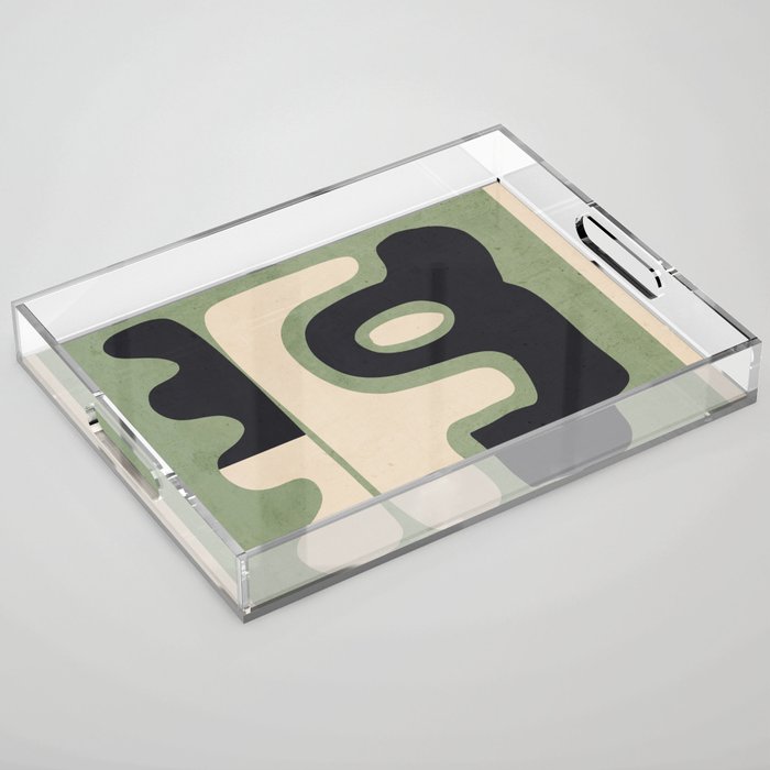 Modern Abstract Minimal Shapes 19 Acrylic Tray Gallery Image 1