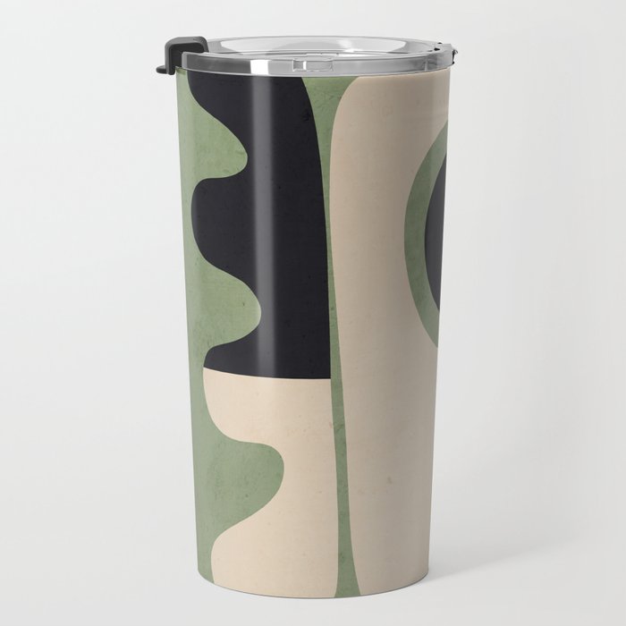 Modern Abstract Minimal Shapes 19 Travel Mug Gallery Image 3