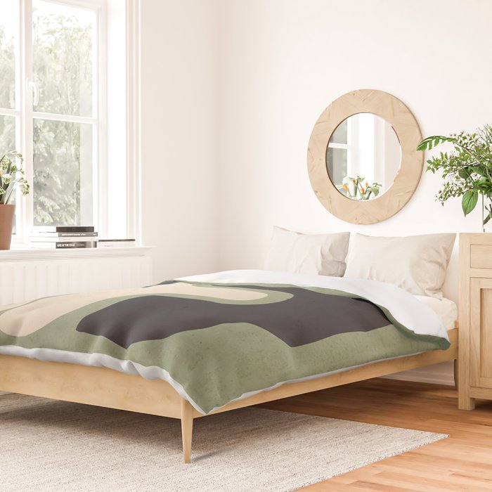 Modern Abstract Minimal Shapes 19 Duvet Cover Gallery Image 2