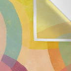 Mid Century Abstract Art Print - Organic Abstract #6 Wall Tapestry Gallery Image 3