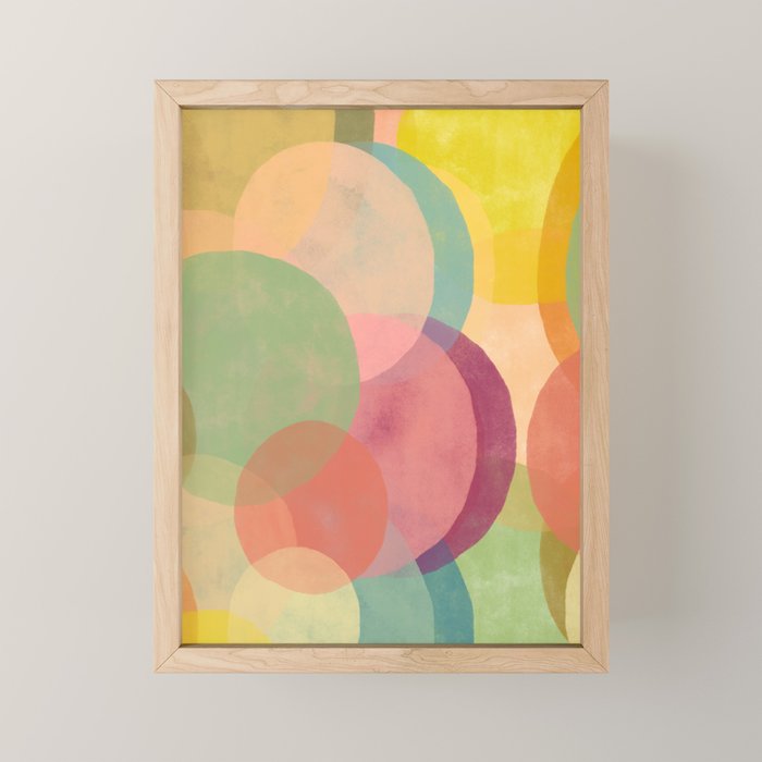 Mid Century Abstract Art Print - Organic Abstract #6 Mini Art Print Gallery Image 1