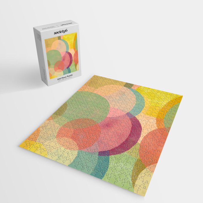 Mid Century Abstract Art Print - Organic Abstract #6 Jigsaw Puzzle Gallery Image 2