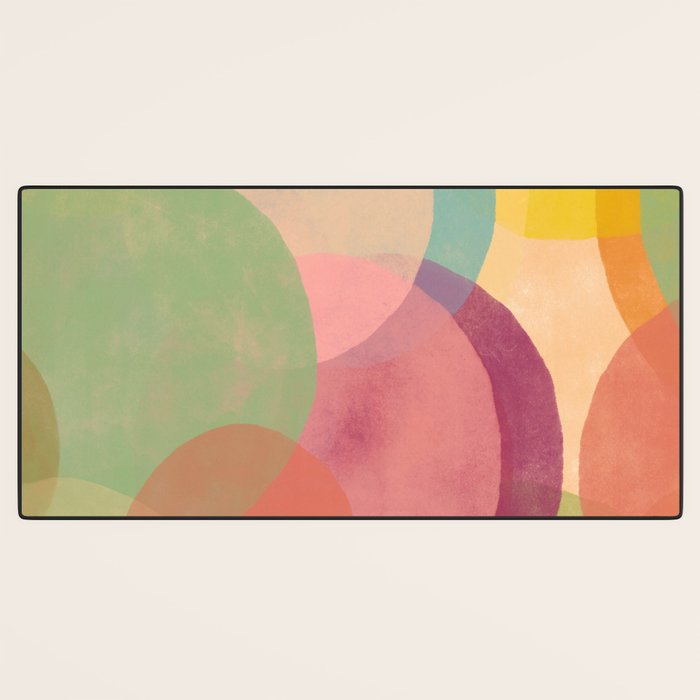 Mid Century Abstract Art Print - Organic Abstract #6 Desk Mat Gallery Image 3