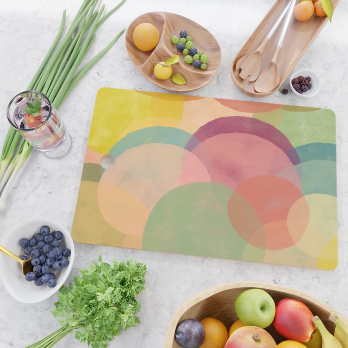 Mid Century Abstract Art Print - Organic Abstract #6 Cutting Board Gallery Image 2