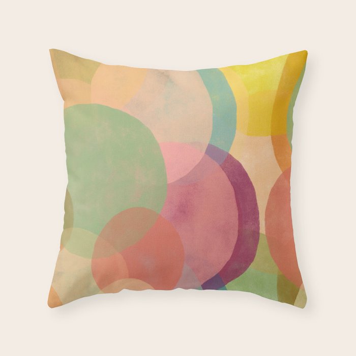 Mid Century Abstract Art Print - Organic Abstract #6 Throw Pillow Gallery Image 6