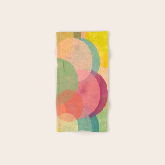 Mid Century Abstract Art Print - Organic Abstract #6 Bath Towel Gallery Image 1