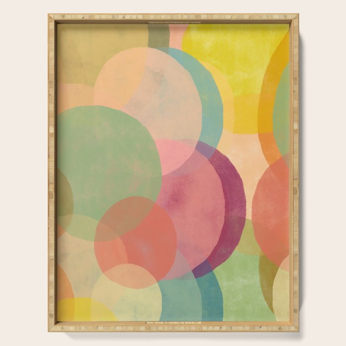 Mid Century Abstract Art Print - Organic Abstract #6 Serving Tray Gallery Image 1