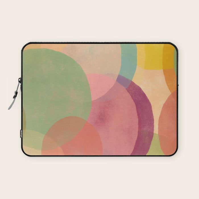 Mid Century Abstract Art Print - Organic Abstract #6 Laptop Sleeve Gallery Image 1