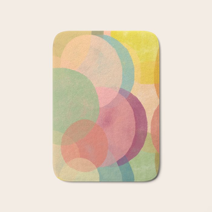 Mid Century Abstract Art Print - Organic Abstract #6 Bath Mat Gallery Image 1