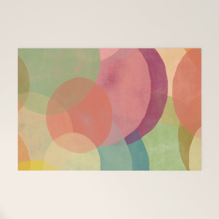 Mid Century Abstract Art Print - Organic Abstract #6 Welcome Mat Gallery Image 1